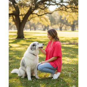 Well Worn Viscose V-Neck Ruffle Sleeve Blouse - (Size XL)‎ (B0473)